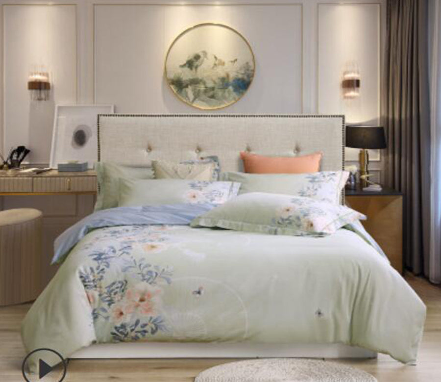 3D White Flower Branch 20144 Bed Pillowcases Quilt