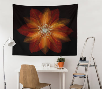 3D Red Flowers 112179 Assaf Frank Tapestry Hanging Cloth Hang