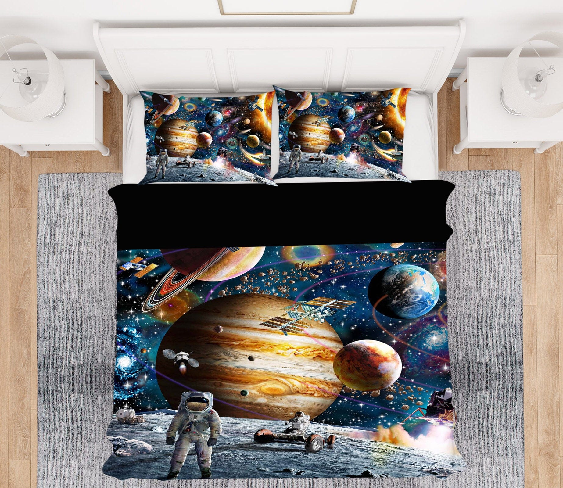 3D Space Odyssey 2025 Adrian Chesterman Bedding Bed Pillowcases Quilt Quiet Covers AJ Creativity Home 