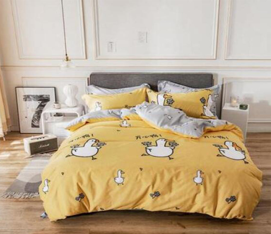 3D Yellow Goose 17051 Bed Pillowcases Quilt