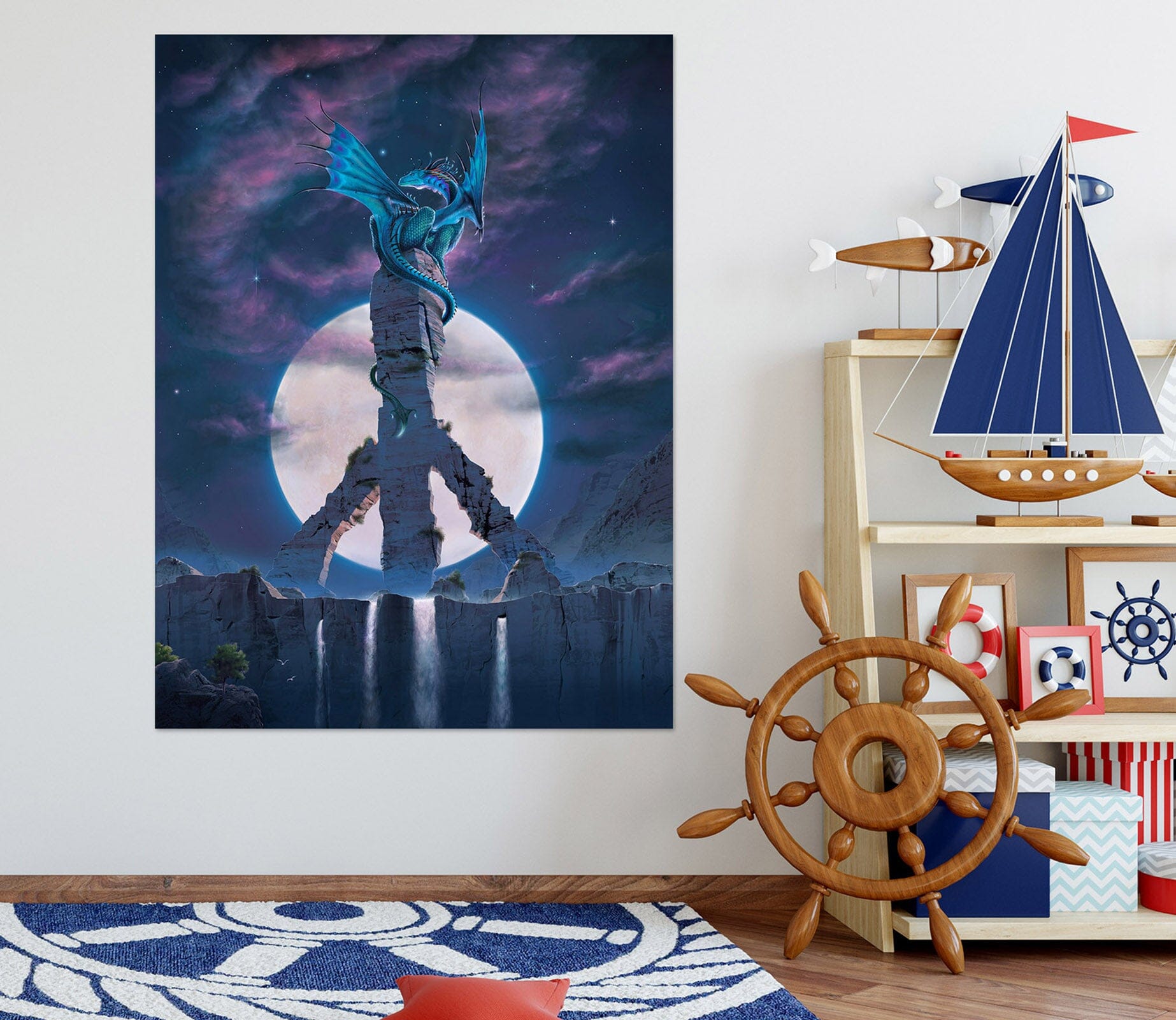 3D Peace Dragon Def 059 Vincent Hie Wall Sticker Wallpaper AJ Wallpaper 2 