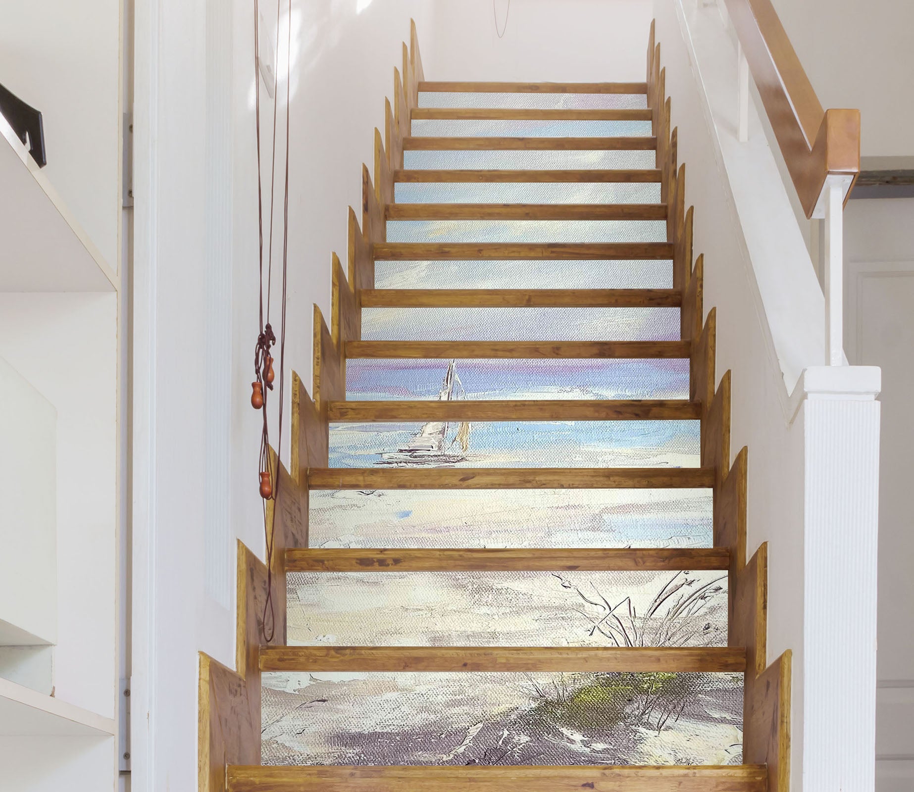 3D Beach Boat 3919 Skromova Marina Stair Risers