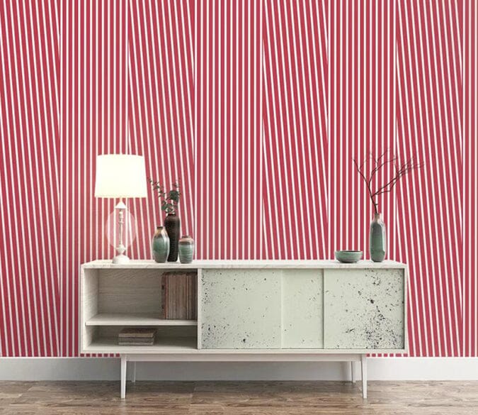 3D Red Stripes 1672 Wall Murals Wallpaper AJ Wallpaper 2 