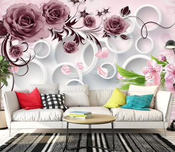 3D Rose Swan 1474 Wall Murals Wallpaper AJ Wallpaper 2 