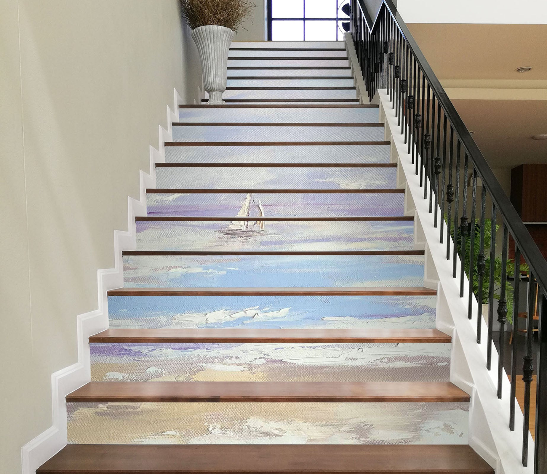 3D White Spray 3920 Skromova Marina Stair Risers