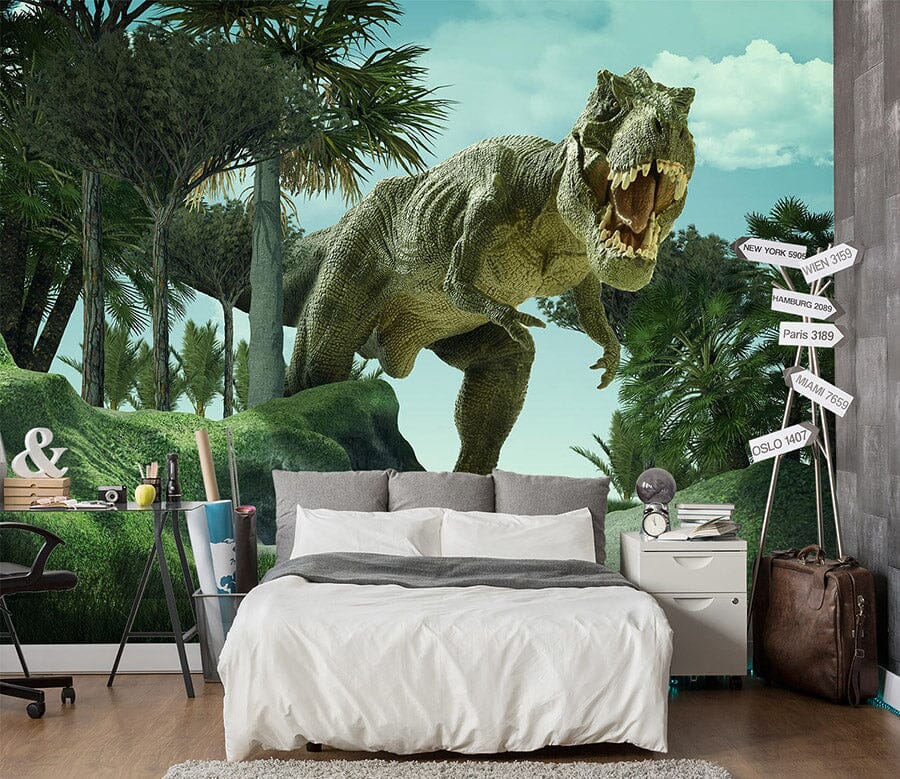 3D Tyrannosaurus 1571 Wall Murals Wallpaper AJ Wallpaper 2 
