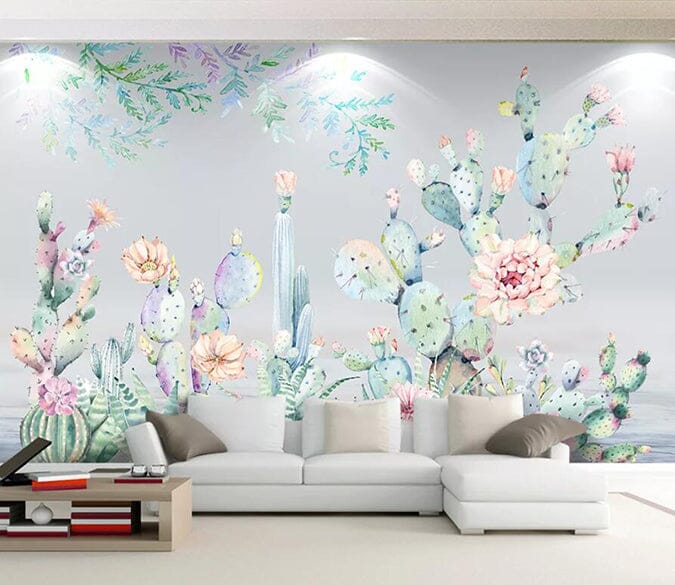 3D Color Cactus 2233 Wall Murals Wallpaper AJ Wallpaper 2 