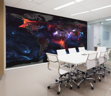 3D Color Starry Sky 2010 World Map Wall Murals Wallpaper AJ Wallpaper 2 