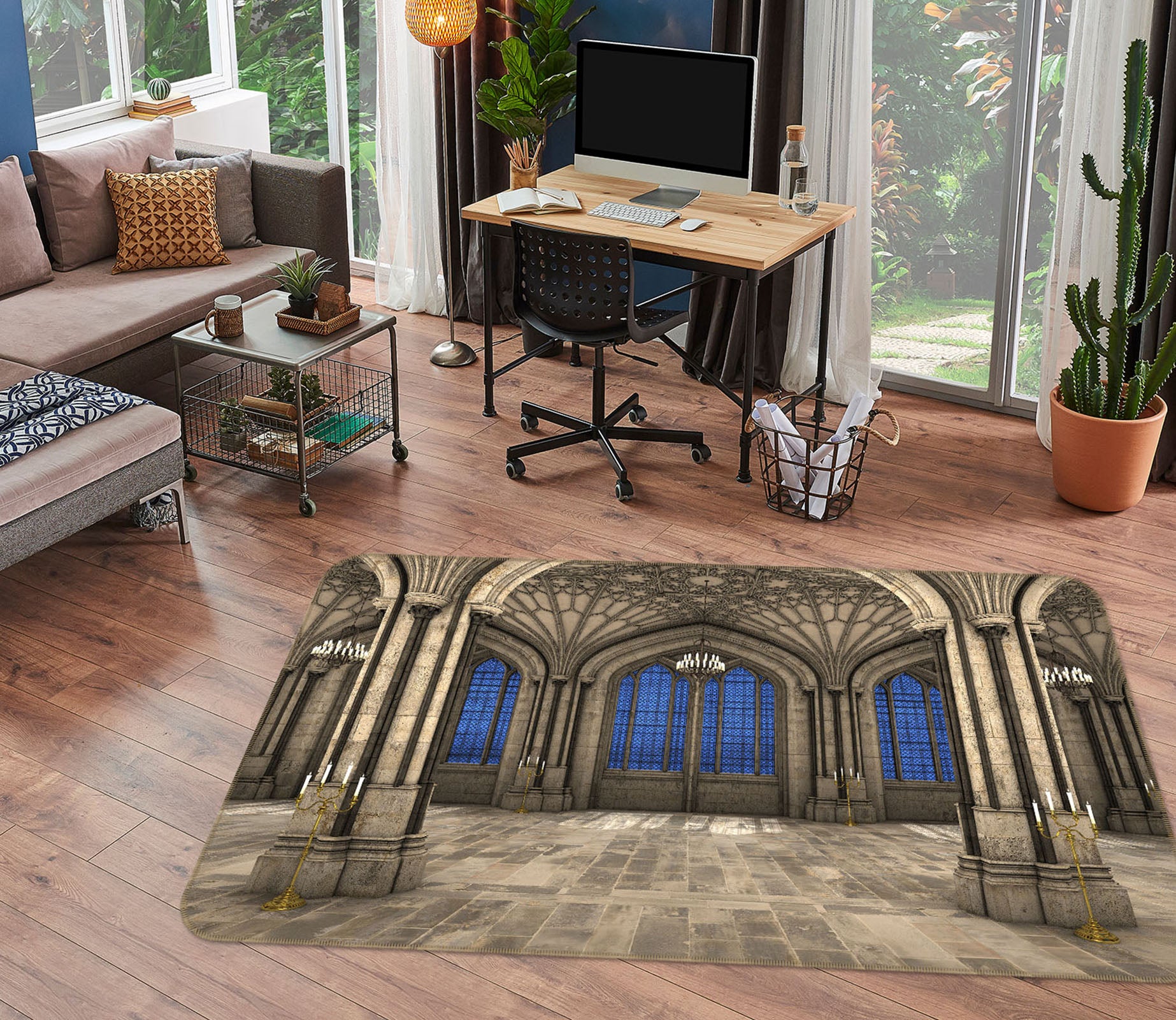 3D Window 36063 Non Slip Rug Mat