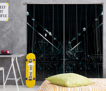 3D Night Lights 049 Noirblanc777 Curtain Curtains Drapes Curtains AJ Creativity Home 