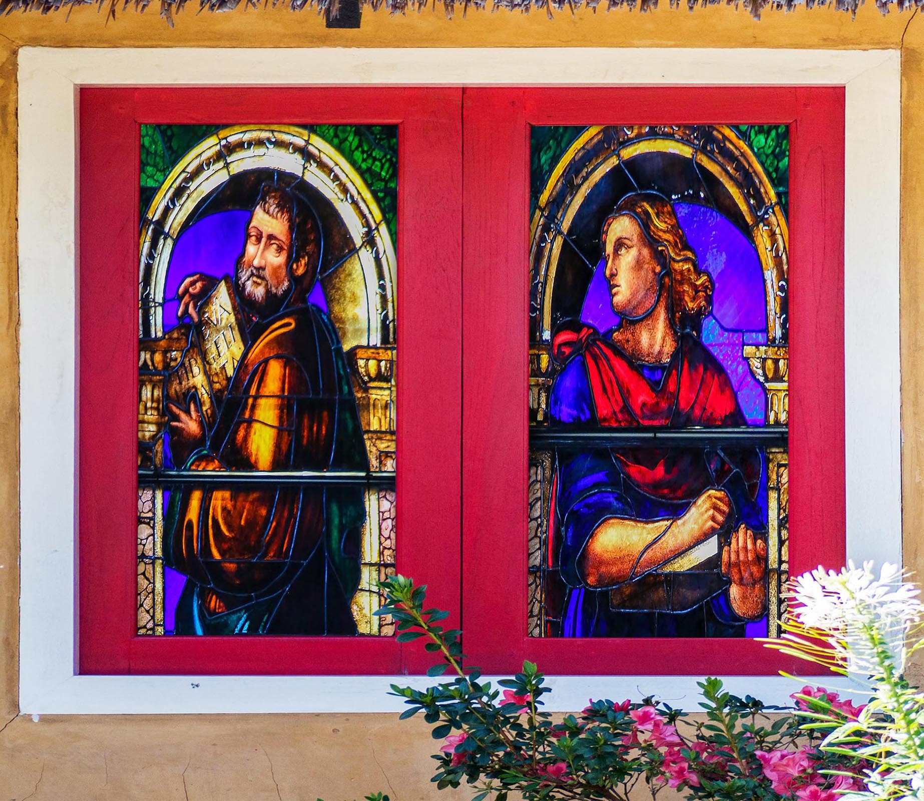 3D Religious Books 389 Window Film Print Sticker Cling Stained Glass UV Block