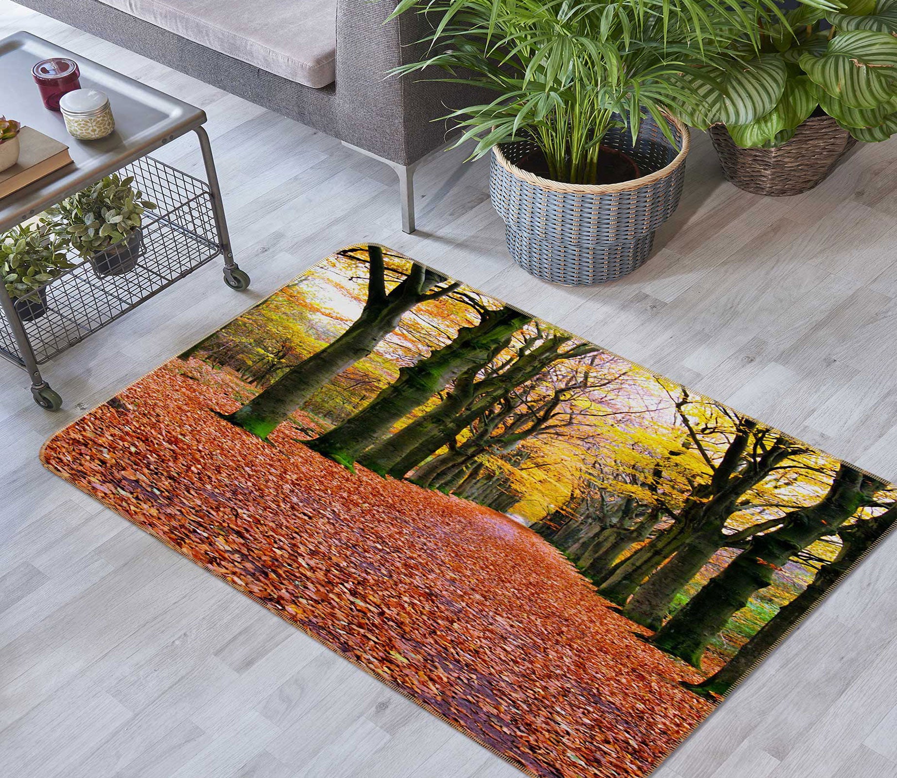3D Leaf Forest 75150 Non Slip Rug Mat