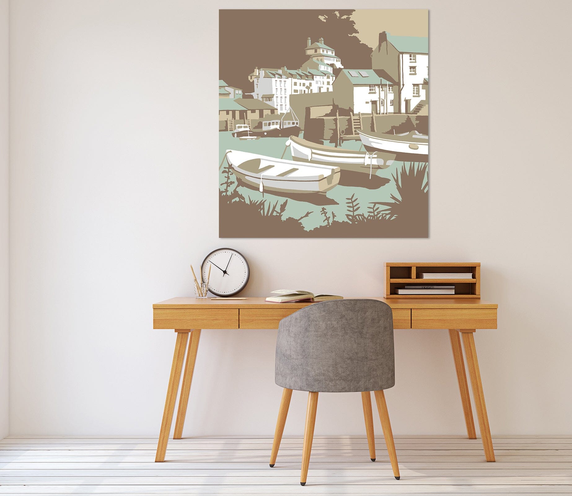 3D Polperro 044 Steve Read Wall Sticker Wallpaper AJ Wallpaper 2 