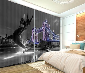 3D Light Bridge 216 Assaf Frank Curtain Curtains Drapes Curtains AJ Creativity Home 