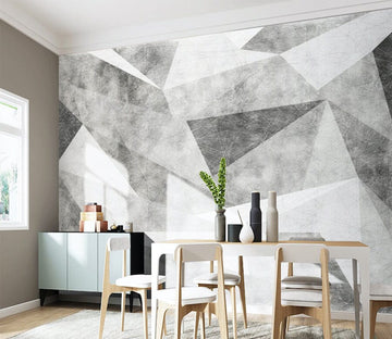 3D Grey Triangle WG074 Wall Murals Wallpaper AJ Wallpaper 2 