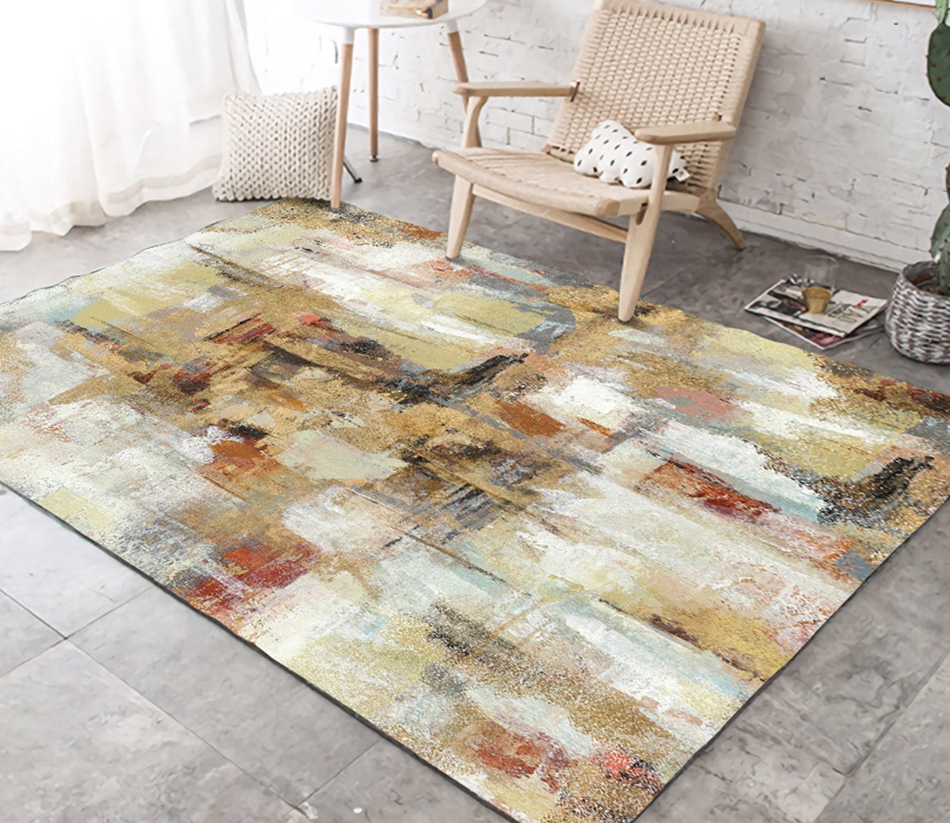 3D Color Pattern WG323 Non Slip Rug Mat Mat AJ Creativity Home 