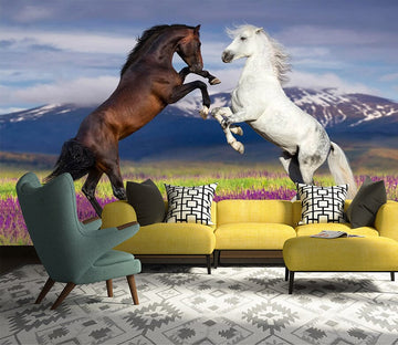 3D Two Horses 1063 Wall Murals Wallpaper AJ Wallpaper 2 