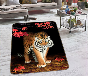 3D Maple Tiger 173 Animal Non Slip Rug Mat