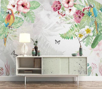 3D Flowers And Leaves 1469 Wall Murals Wallpaper AJ Wallpaper 2 