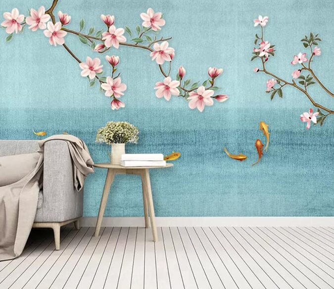 3D Peach Blossom 2159 Wall Murals Wallpaper AJ Wallpaper 2 