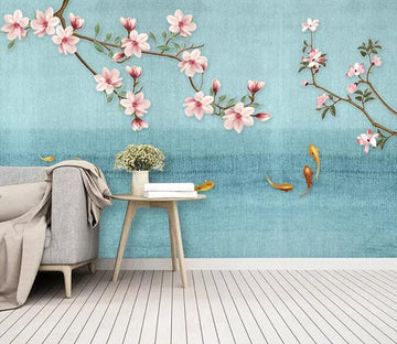 3D Peach Blossom 2159 Wall Murals