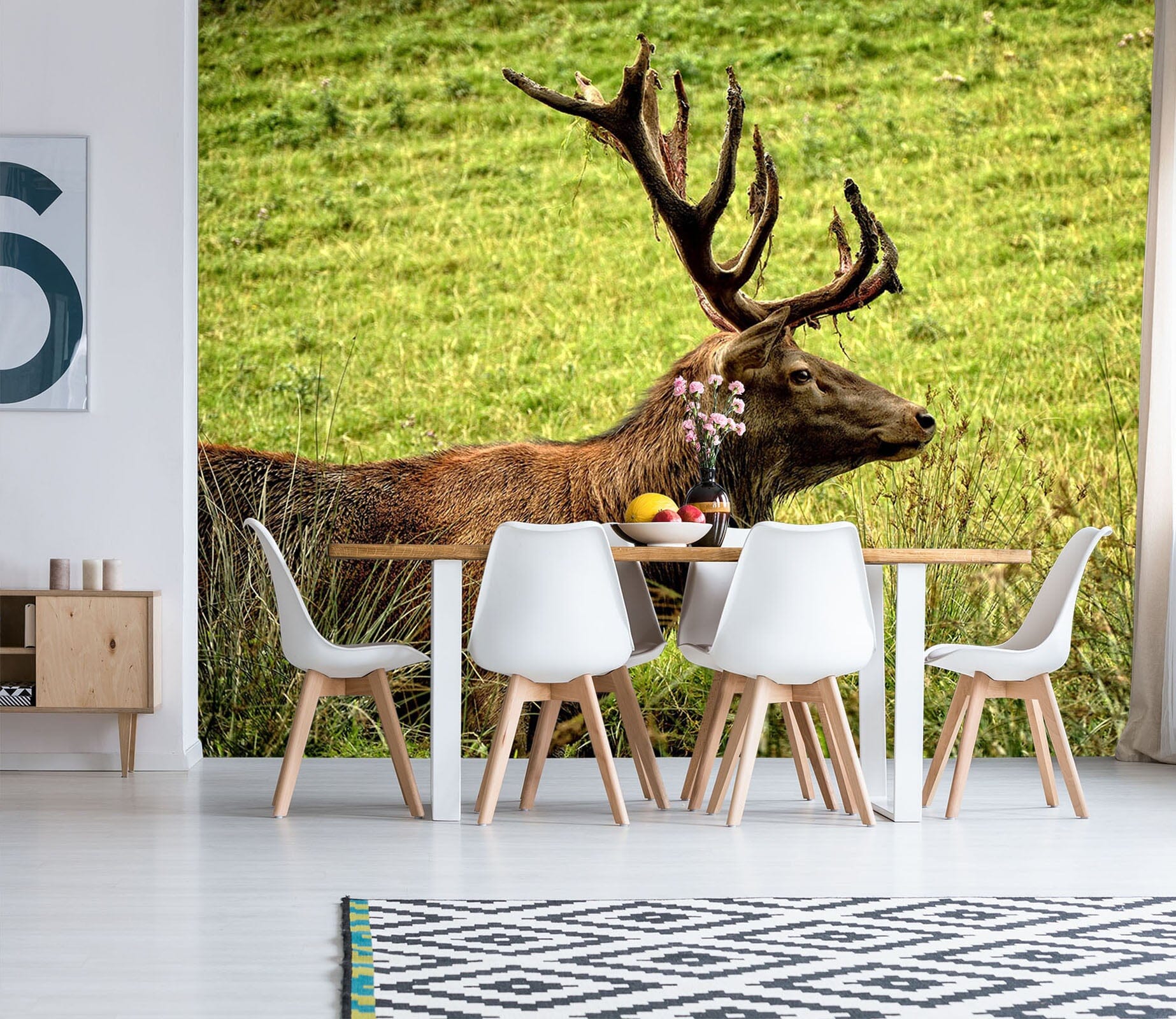 3D Pasture Deer 250 Wall Murals Wallpaper AJ Wallpaper 2 