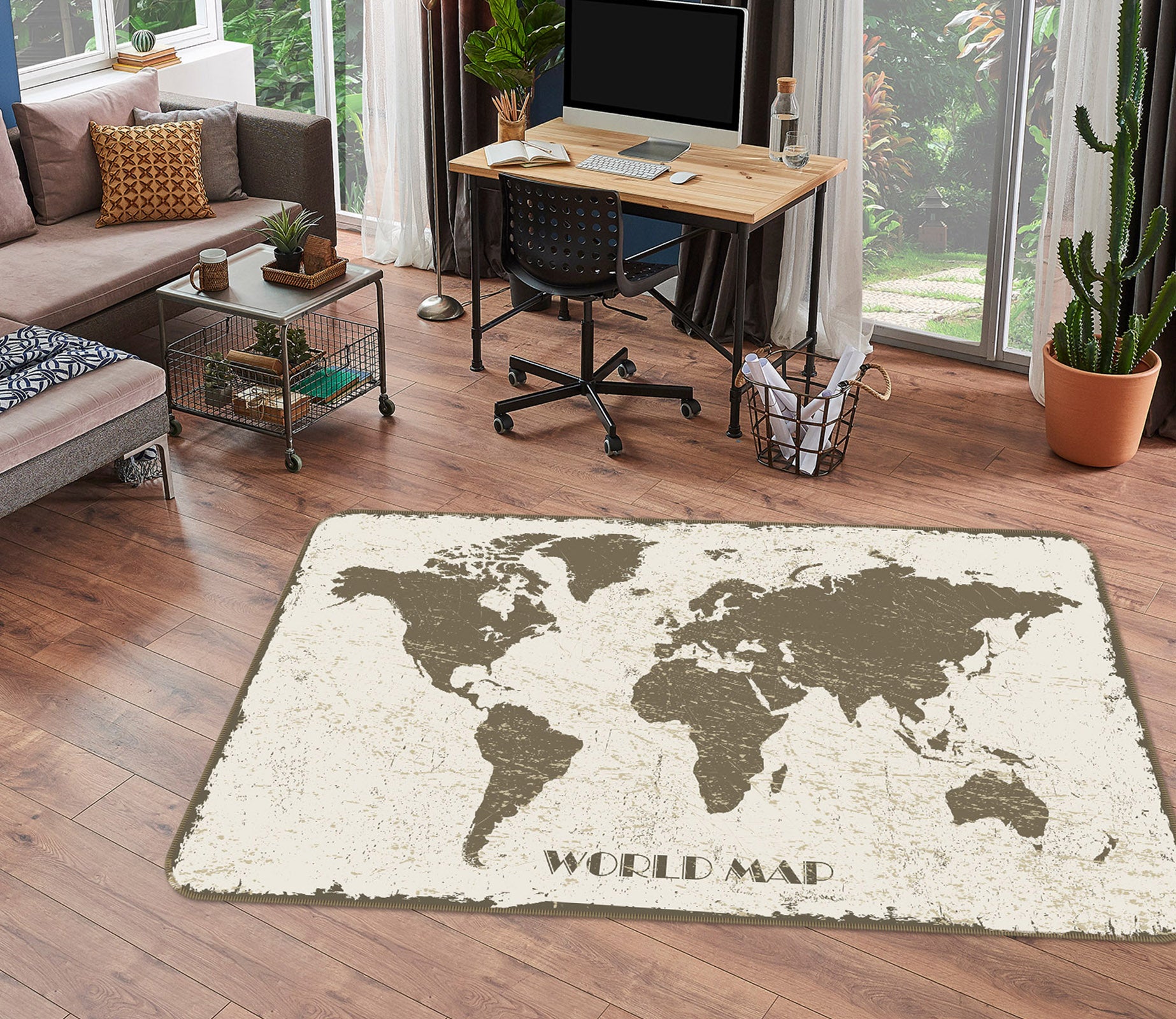3D Map 35095 Non Slip Rug Mat