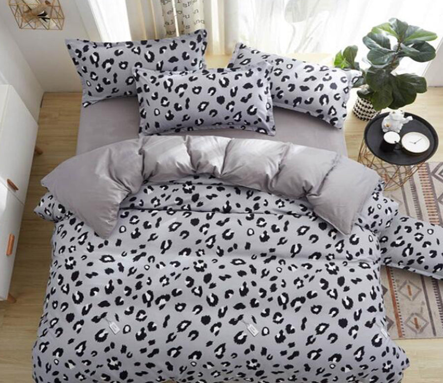 3D Leopard 7157 Bed Pillowcases Quilt