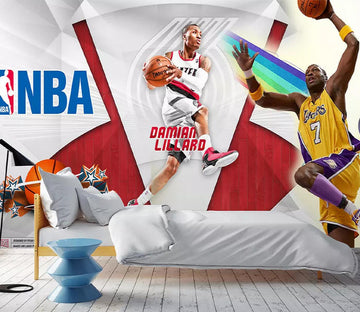 3D Athlete Shooting WC633 Wall Murals