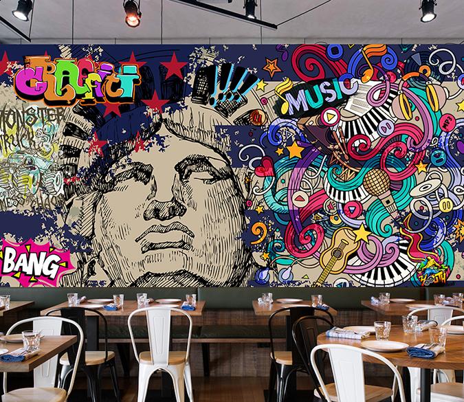 3D Color Graffiti 656 Wall Murals Wallpaper AJ Wallpaper 2 