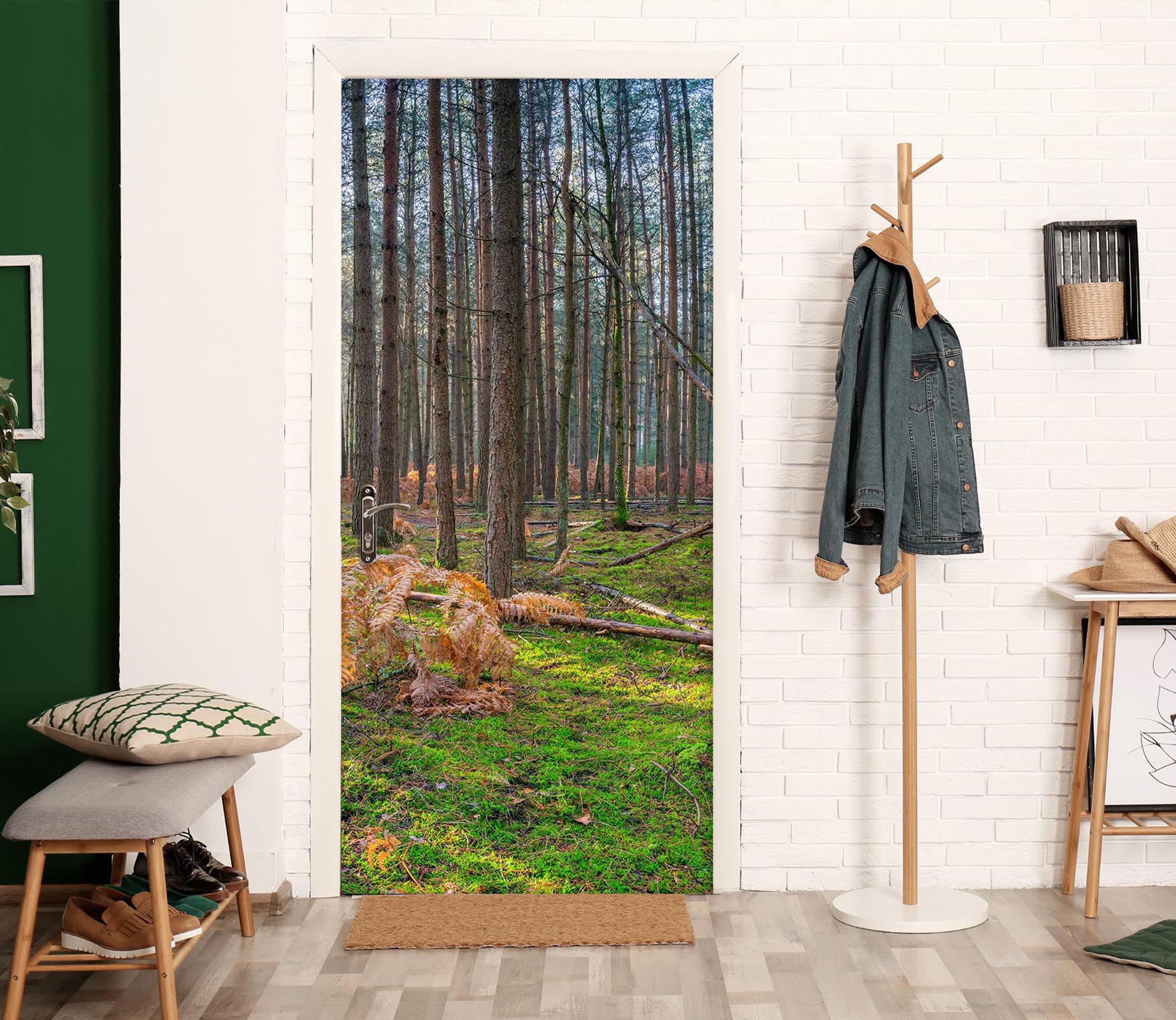 3D Forest Grassland 5116 Assaf Frank Door Mural