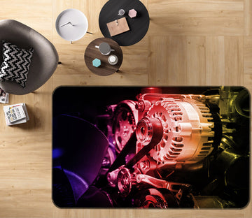 3D Car Engine 67228 Vehicle Non Slip Rug Mat