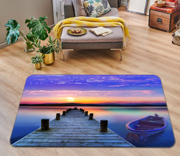 3D Bridge Gallery Ferry 32019 Non Slip Rug Mat
