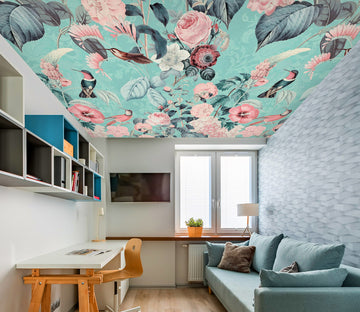 3D Pink Flower 5255 Andrea Haase Ceiling Wallpaper Murals