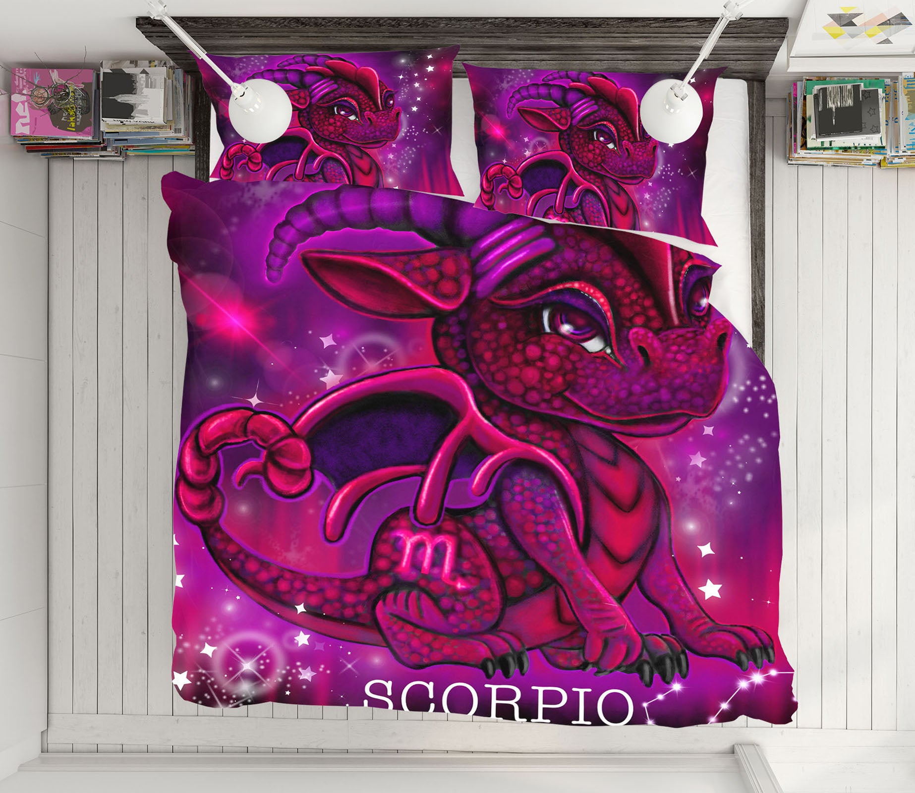 3D Red Scorpio 8605 Sheena Pike Bedding Bed Pillowcases Quilt Cover Duvet Cover