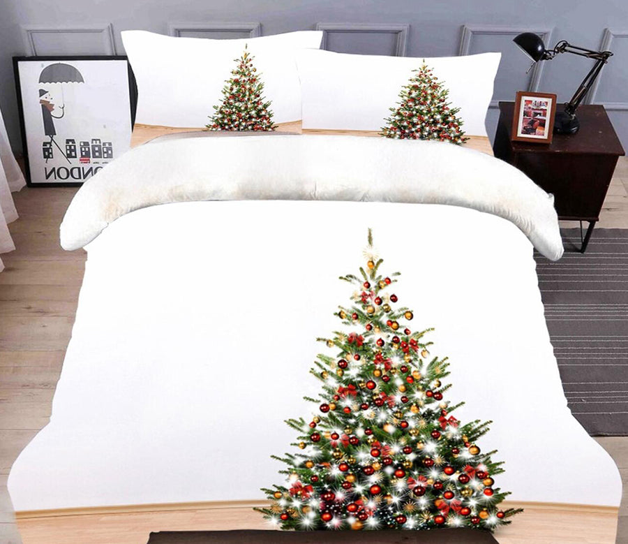 3D Christmas Tree 45153 Christmas Quilt Duvet Cover Xmas Bed Pillowcases