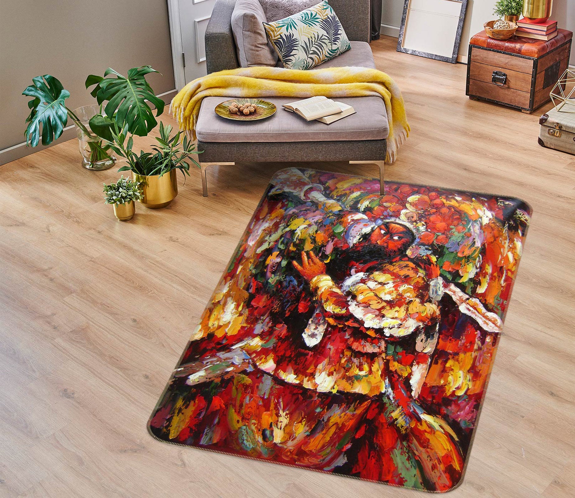 3D Peking Opera 76201 Non Slip Rug Mat
