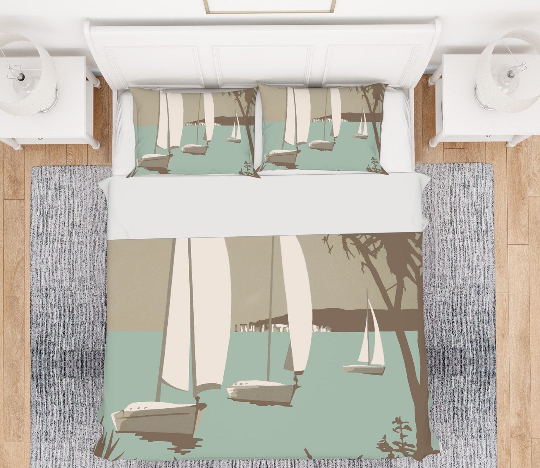 3D Poole The Purbecks 2042 Steve Read Bedding Bed Pillowcases Quilt Quiet Covers AJ Creativity Home 