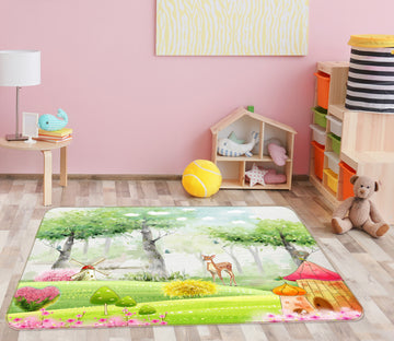 3D Trees 34056 Non Slip Rug Mat