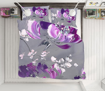 3D Purple Flowers 3797 Skromova Marina Bedding Bed Pillowcases Quilt Cover Duvet Cover