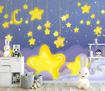 3D Glittering Stars 2146 Wall Murals Wallpaper AJ Wallpaper 2 