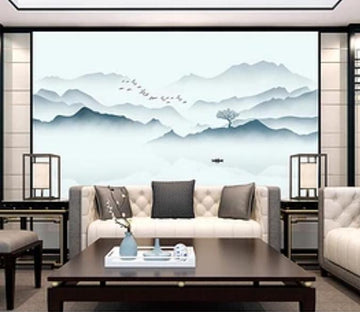 3D Misty Valley 473 Wall Murals Wallpaper AJ Wallpaper 2 