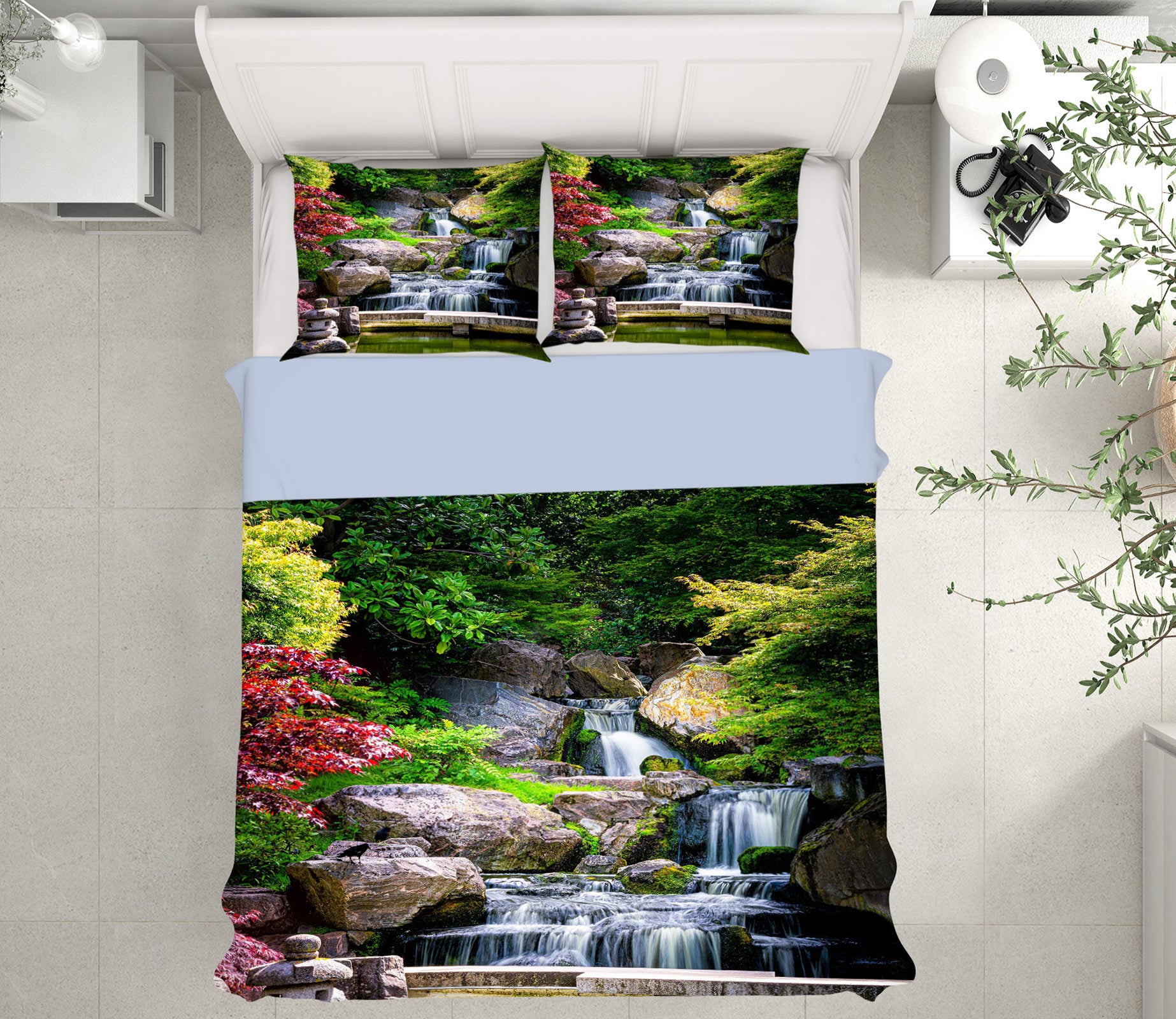 3D Water Stone 15174 Bed Pillowcases Quilt