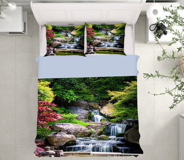 3D Water Stone 15174 Bed Pillowcases Quilt