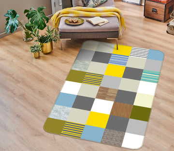 3D Square Pattern 29225 Non Slip Rug Mat