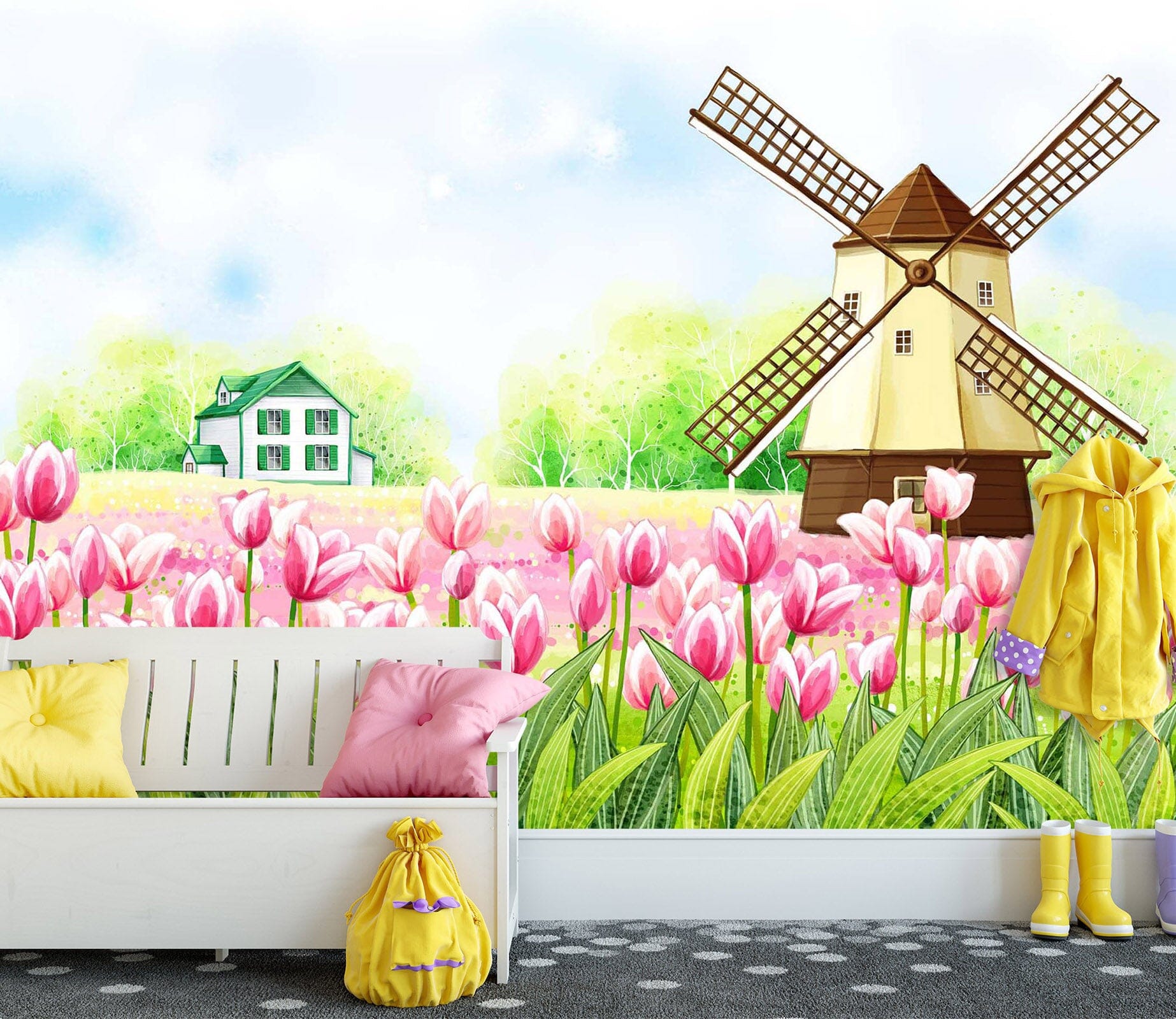 3D Pink Lily 1731 Wall Murals Wallpaper AJ Wallpaper 2 