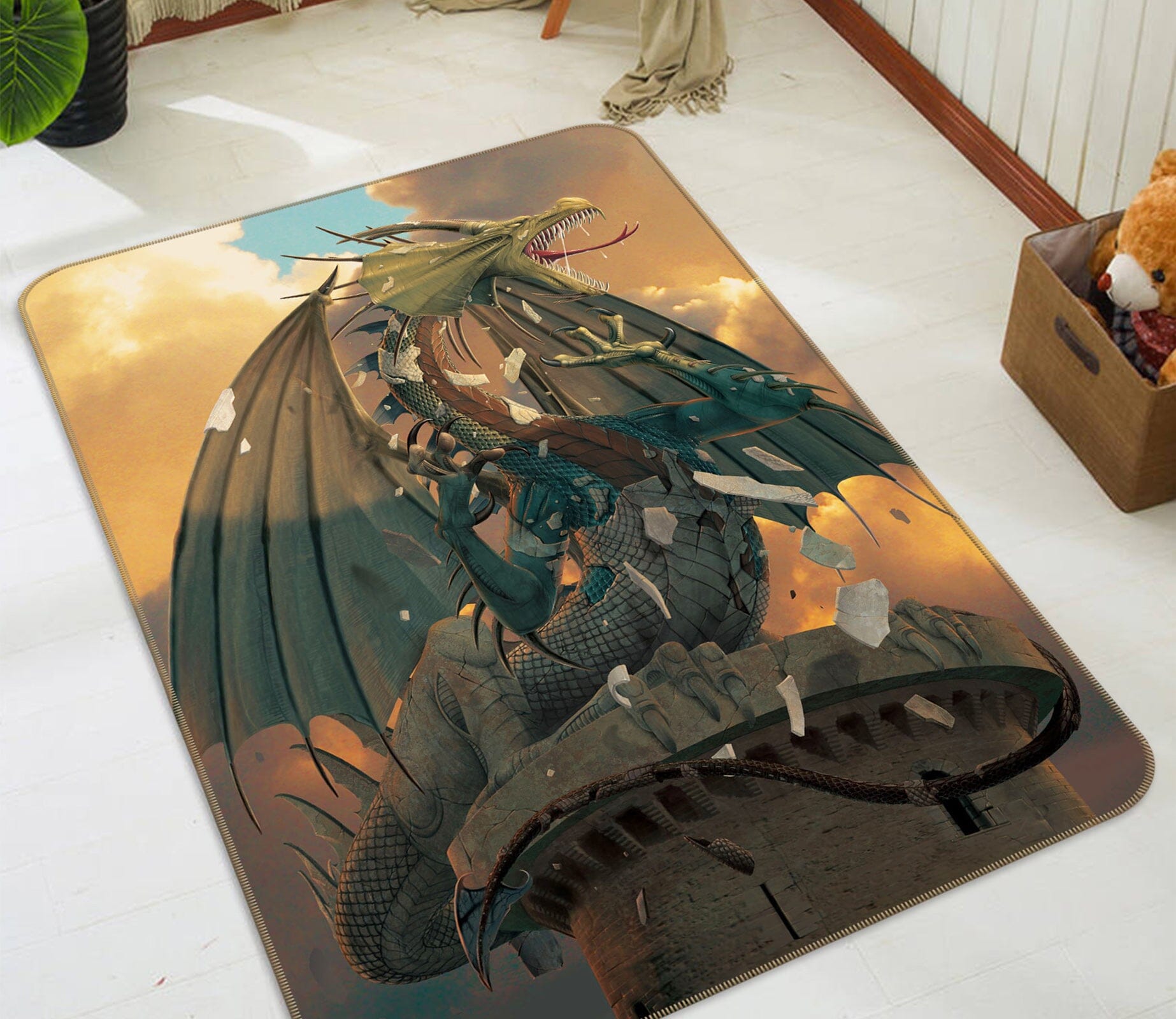 3D The Awakening 1072 Vincent Hie Rug Non Slip Rug Mat Mat AJ Creativity Home 