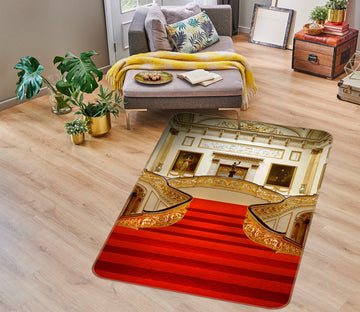 3D Red Stairs 76063 Non Slip Rug Mat