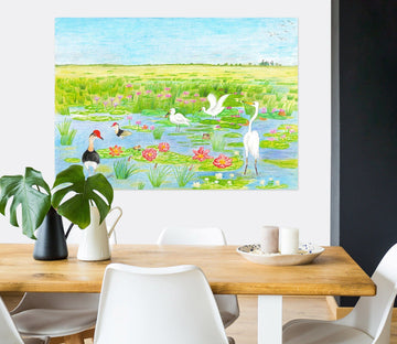 3D Spring Pond 017 Michael Sewell Wall Sticker Wallpaper AJ Wallpaper 2 