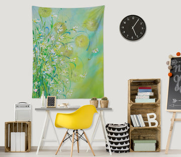 3D Green Flower Ball 3550 Skromova Marina Tapestry Hanging Cloth Hang